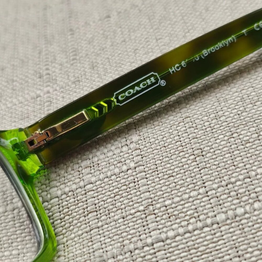 Coach New York Women Glasses Frame Brooklyn 5117 Green/Tortoise Eyeglasses 135 - Picture 9 of 11